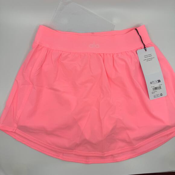 Alo Match Point Tennis Skirt NWT Neon Bubblegum SMALL - Picture 1 of 7